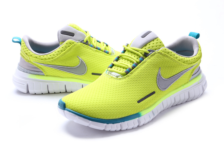 Nike Free OG 2014 Running Shoes Fluorscent Green White