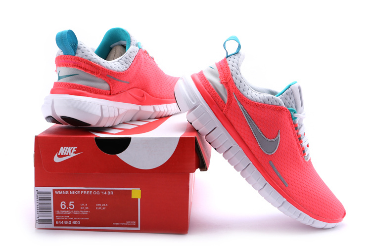 Nike Free OG 2014 Running Shoes Pink White - Click Image to Close