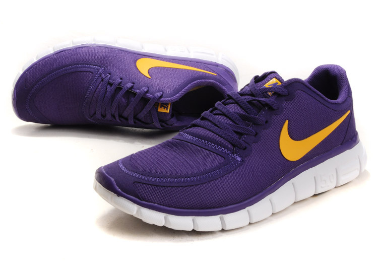 Nike Free Run 5.0 V4 Purple White Shoes - Click Image to Close