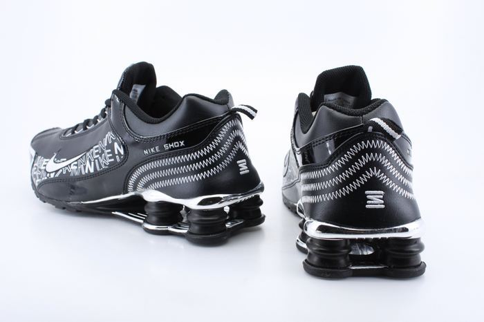 Original Nike Shox R4 Shoes Black White - Click Image to Close