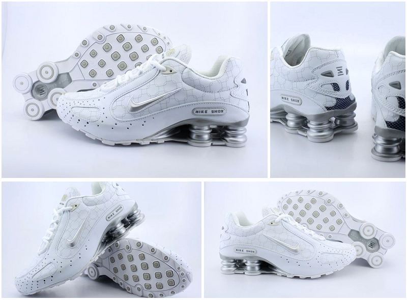 Nike Shox Monster Shoes All White - Click Image to Close