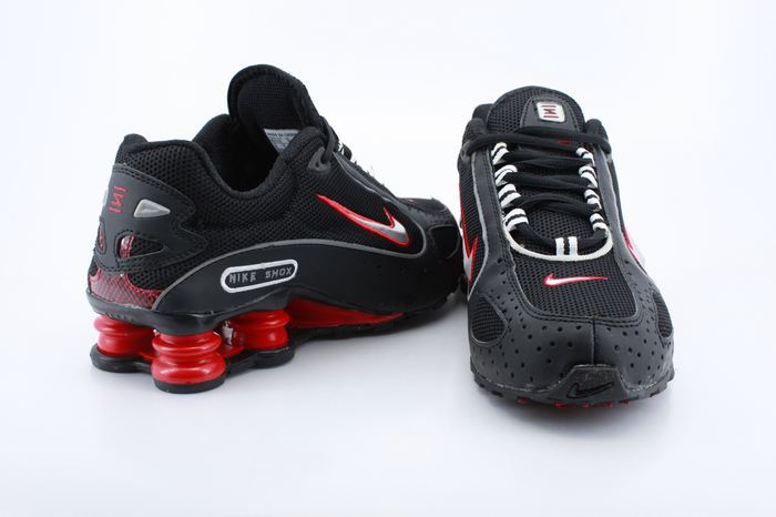 Nike Shox Monster Shoes Black Red Swoosh - Click Image to Close