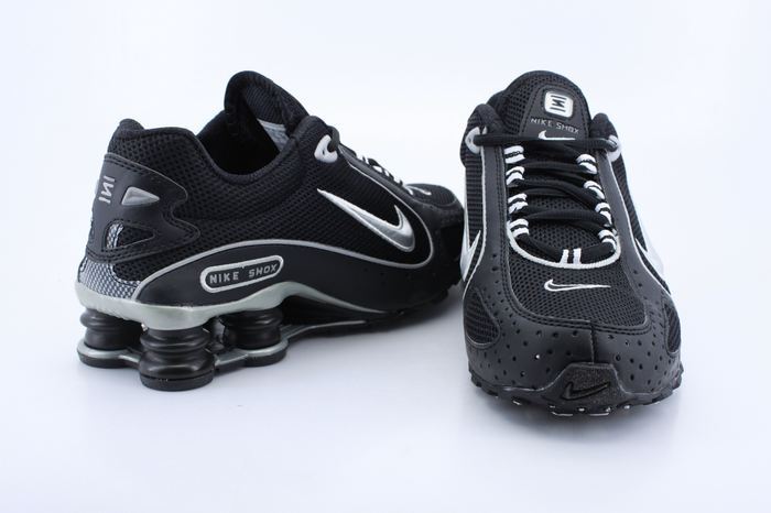 Nike Shox Monster Shoes Black Silver Swoosh