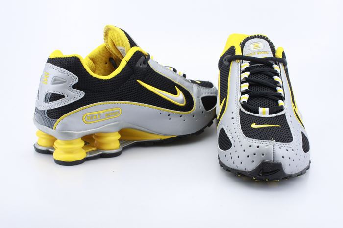 Nike Shox Monster Shoes Silver Black Yellow