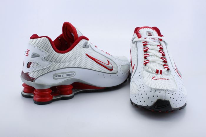 Nike Shox Monster Shoes White Red Swoosh