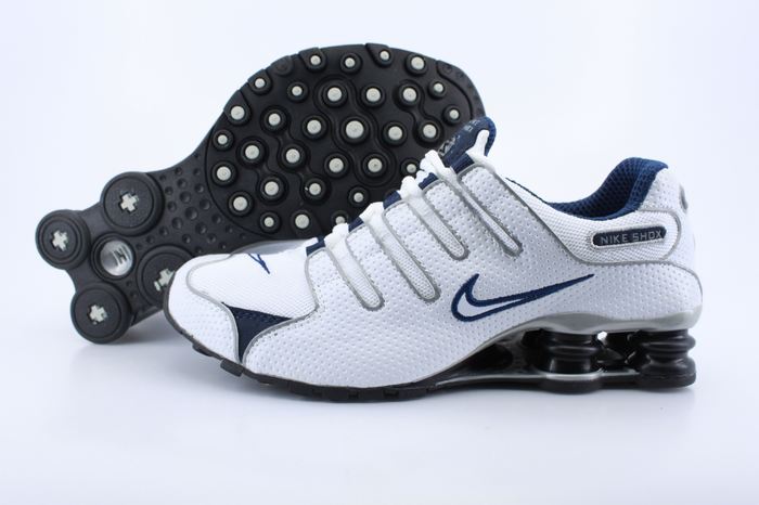 Nike Shox NZ Shoes White Grey Blue