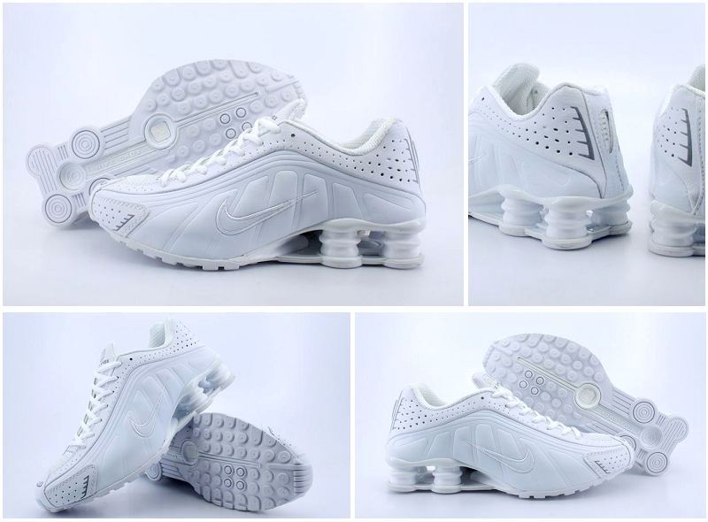 Original Nike Shox R4 Shoes All White