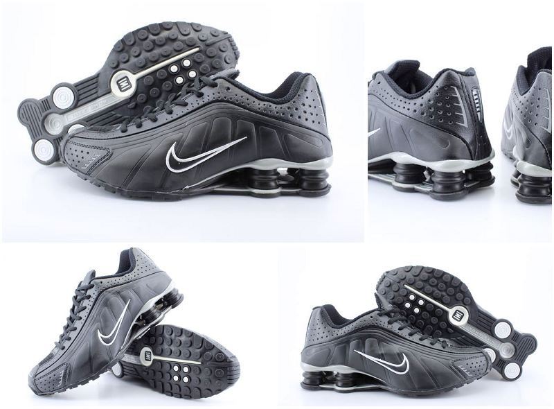 Original Nike Shox R4 Shoes Black White