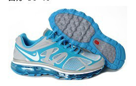 Nike Air Max 2012 Grey Blue White Logo Shoes