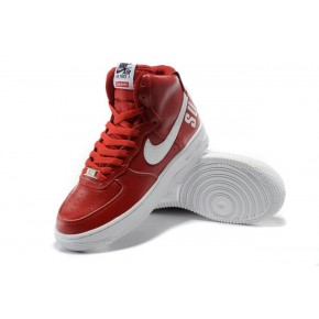 New Nike Air Force 1 High Red White Shoes