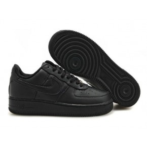 New Nike Air Force 1 Low All Black Shoes - Click Image to Close