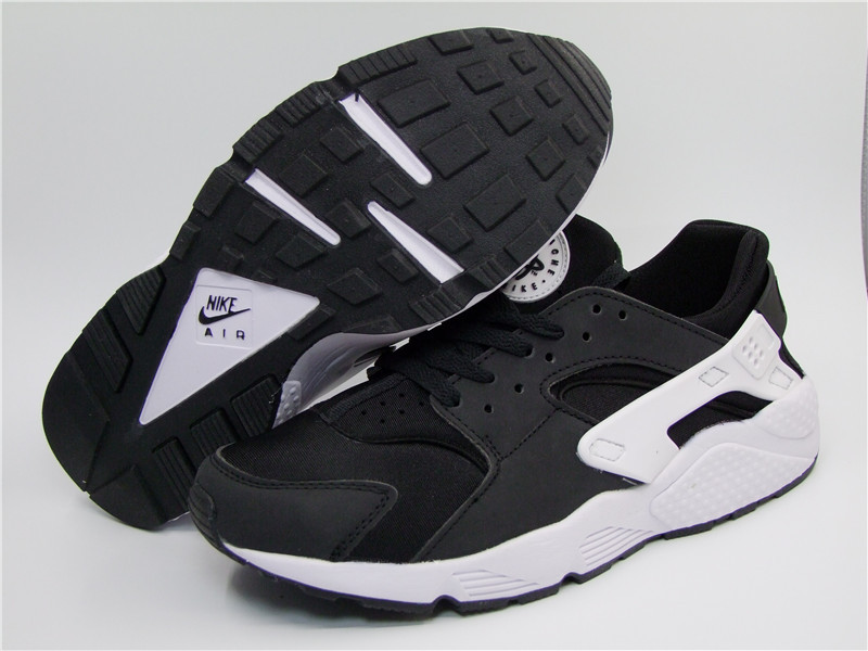 New Nike Air Huarache 1 Black White Shoes - Click Image to Close