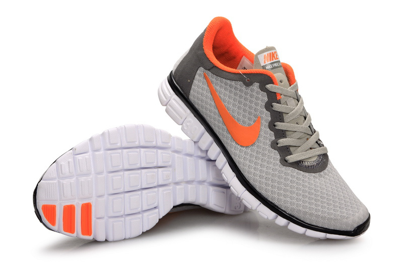 Latest Nike Free Run 3.0 Grey Black Orange Shoes