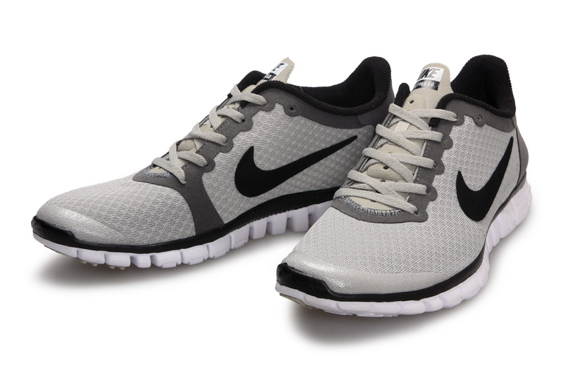 Latest Nike Free Run 3.0 Grey Black Shoes - Click Image to Close