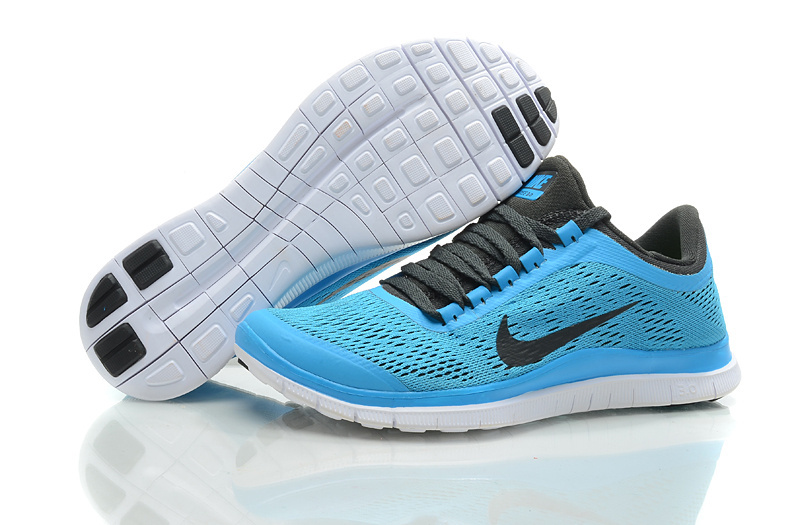 New Nike Free 3.0 V5 Blue Black White Running Shoes