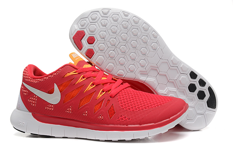 New Nike Free Run 5.0 Red White Shoes