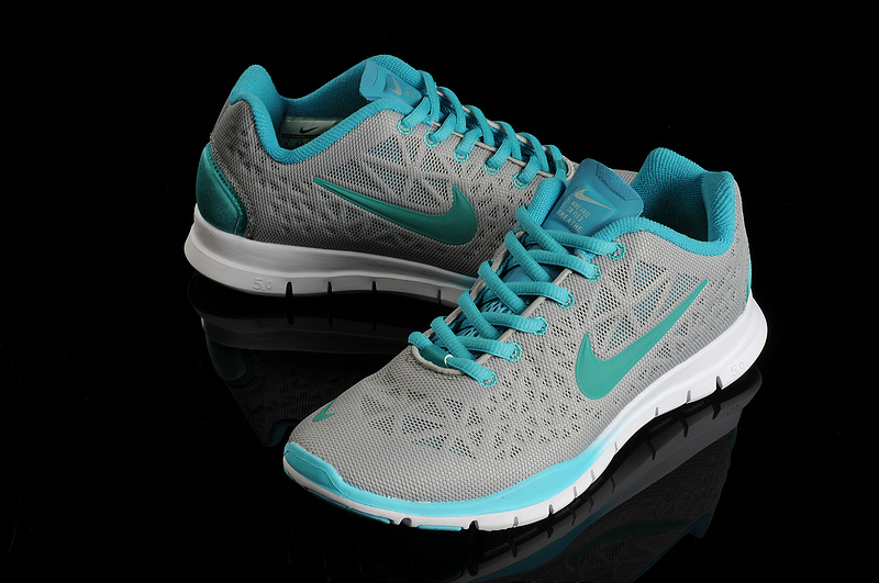 Nike Free Run 5.0 Trainer Grey Blue - Click Image to Close