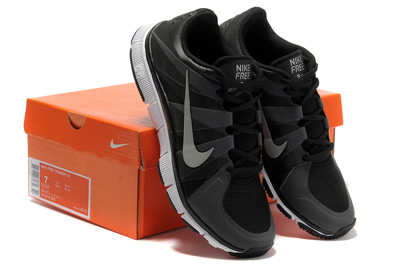 New Nike Free 5.0 Black Grey White Shoes