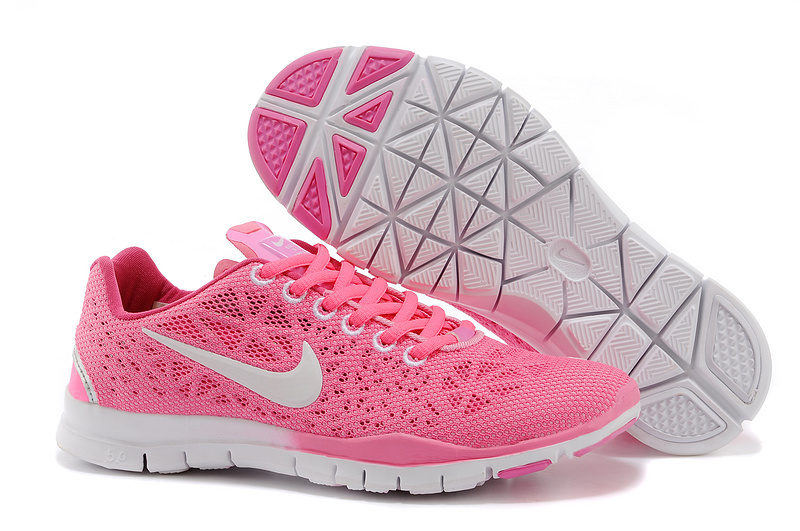 New Women Nike Free Run 5.0 Pink White