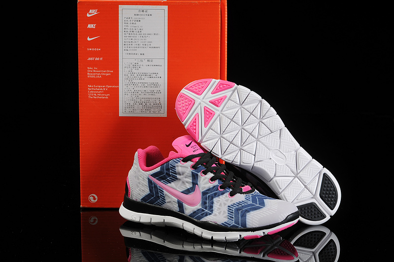 New Nike Free Run 5.0 Trainer Grey Blue Black Pink - Click Image to Close