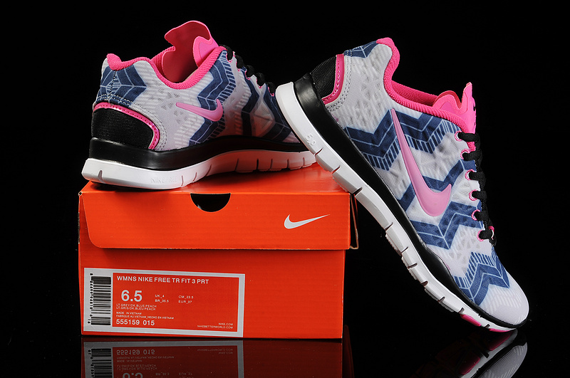 New Nike Free Run 5.0 Trainer Grey Blue Black Pink