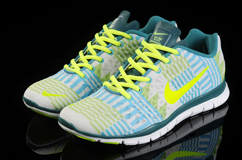 New Nike Free Run 5.0 Trainer Grey Yellow Blue - Click Image to Close