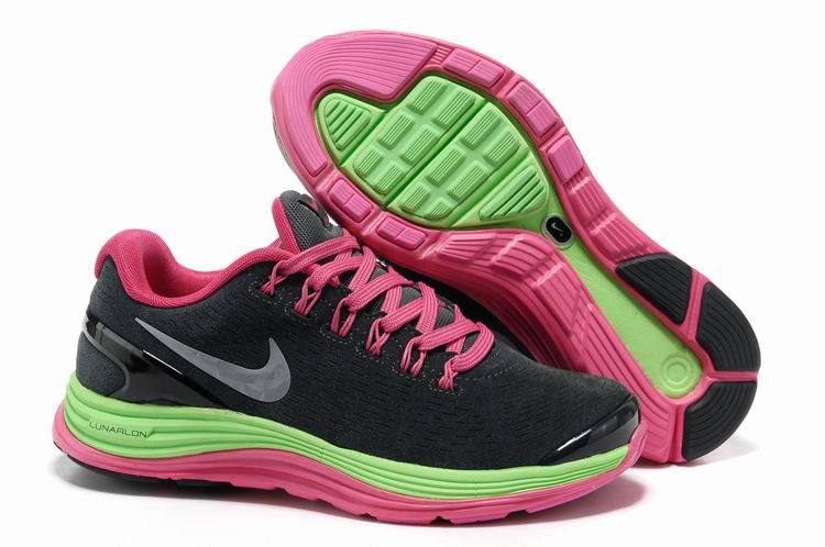 Nike 2013 Moonfall Black Red Green Running Shoes