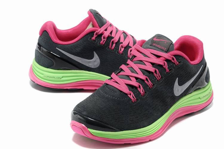Nike 2013 Moonfall Black Red Green Running Shoes