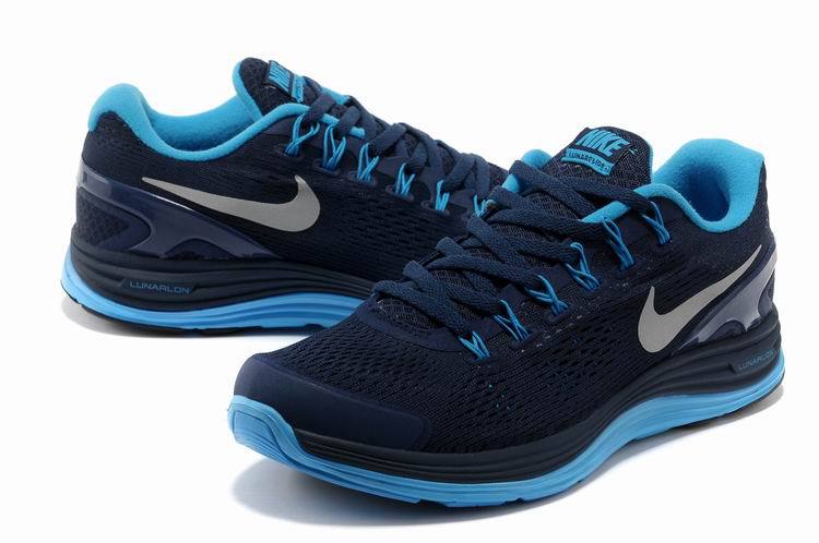 Nike 2013 Moonfall Grenadine Dark Blue Running Shoes - Click Image to Close