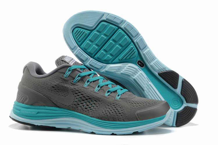 Nike 2013 Moonfall Grenadine Grey Blue Running Shoes