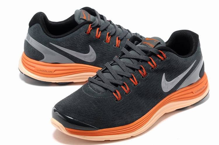 Nike 2013 Moonfall Grey Orange White Running Shoes