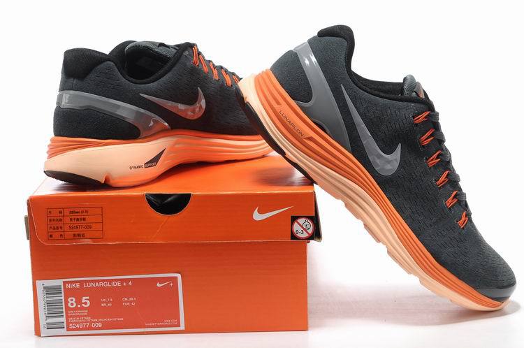 Nike 2013 Moonfall Grey Orange White Running Shoes