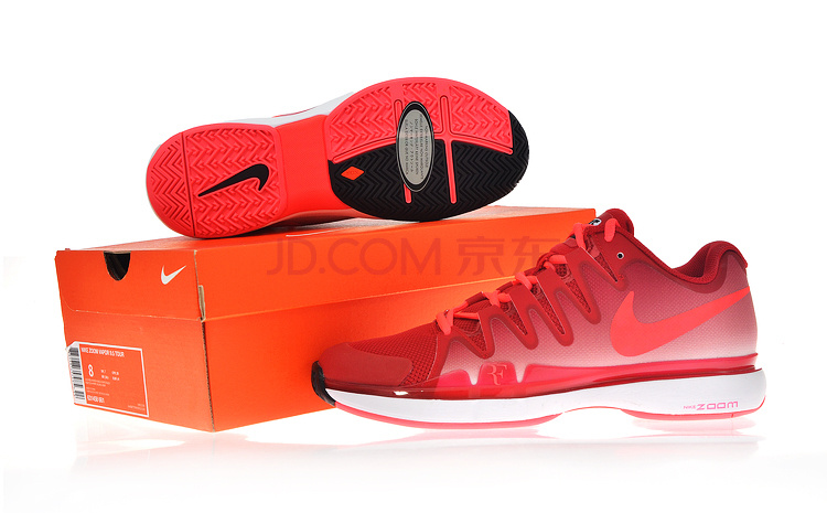 Nike 2014 Zoom Vapor 9.5 Tour Red White Tennis Shoes