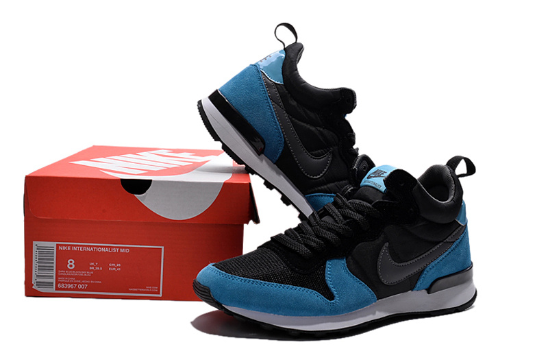 Nike 2015 Archive Black Blue Women Shoes - Click Image to Close