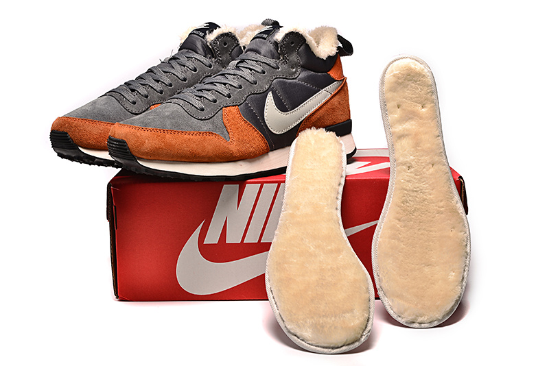 Nike 2015 Archive Wool Grey Brown White Shoes - Click Image to Close