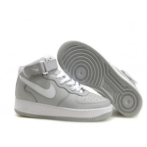 Nike Air Force 1 High Grey White Shoes