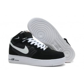 Nike Air Force 1 High Strap Black White Shoes - Click Image to Close