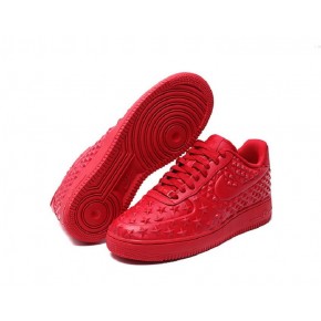 Nike Air Force 1 Low All Red Shoes - Click Image to Close