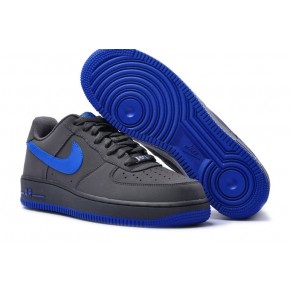 Nike Air Force 1 Low Grey Blue Shoes - Click Image to Close