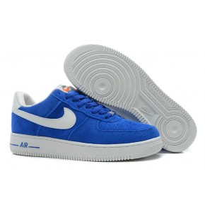 Nike Air Force 1 Low Suede Blue White Shoes