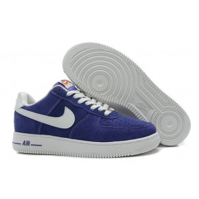 Nike Air Force 1 Low Suede Purple White Shoes - Click Image to Close