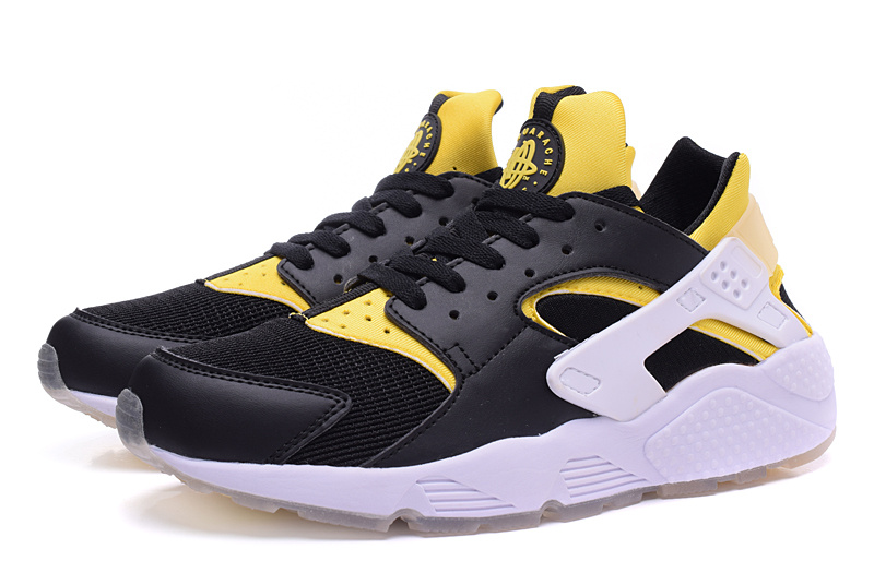 Nike Air Huarach Berlin Black Yellow White Shoes