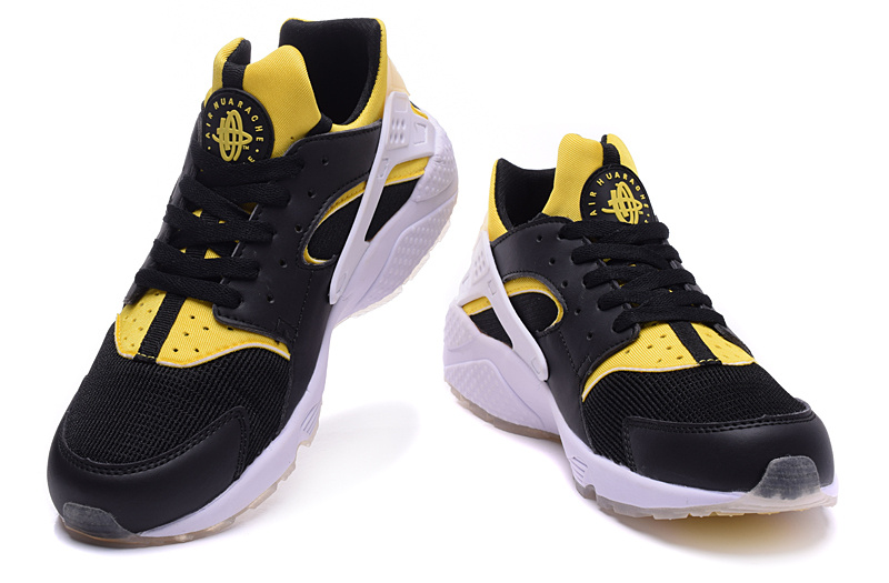 Nike Air Huarach Berlin Black Yellow White Shoes