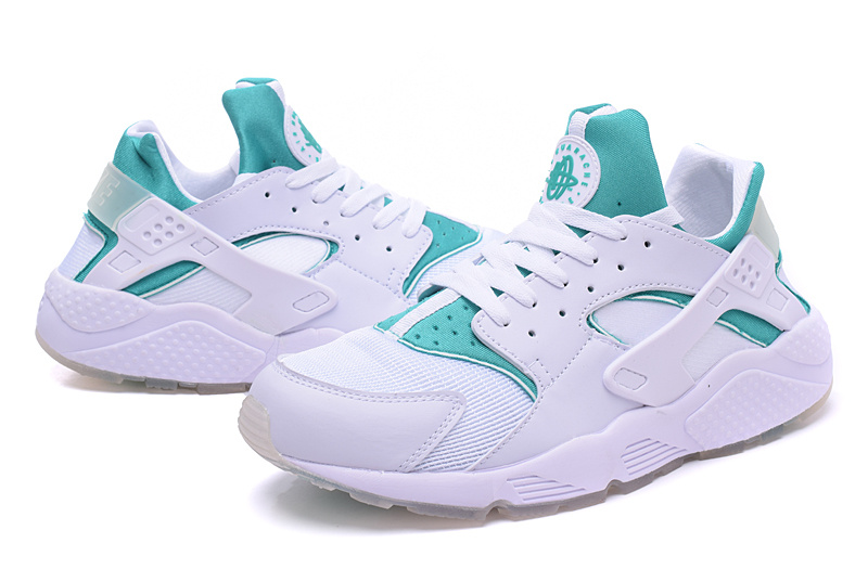 Nike Air Huarach Paris White Green Shoes - Click Image to Close