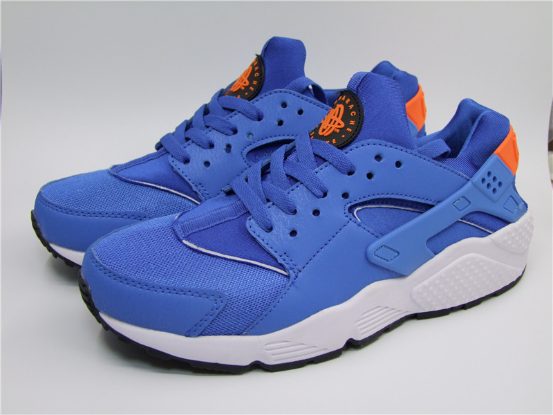 Nike Air Huarache 1 All Blue Orange Shoes - Click Image to Close