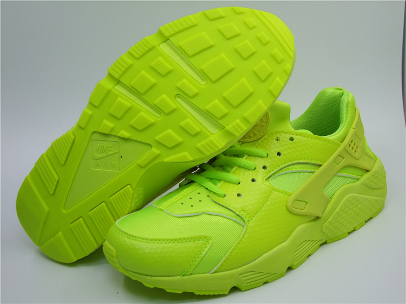 Nike Air Huarache 1 All Fluorscent Green Shoes - Click Image to Close