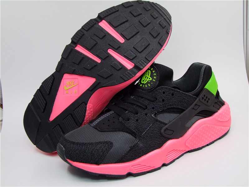 Nike Air Huarache 1 Black Red Shoes - Click Image to Close