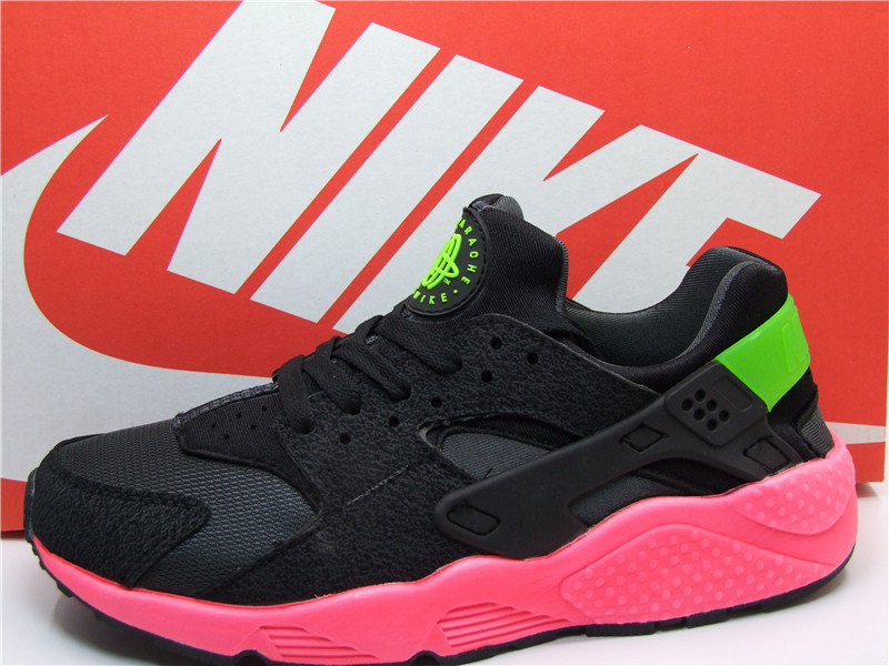 Nike Air Huarache 1 Black Red Shoes - Click Image to Close