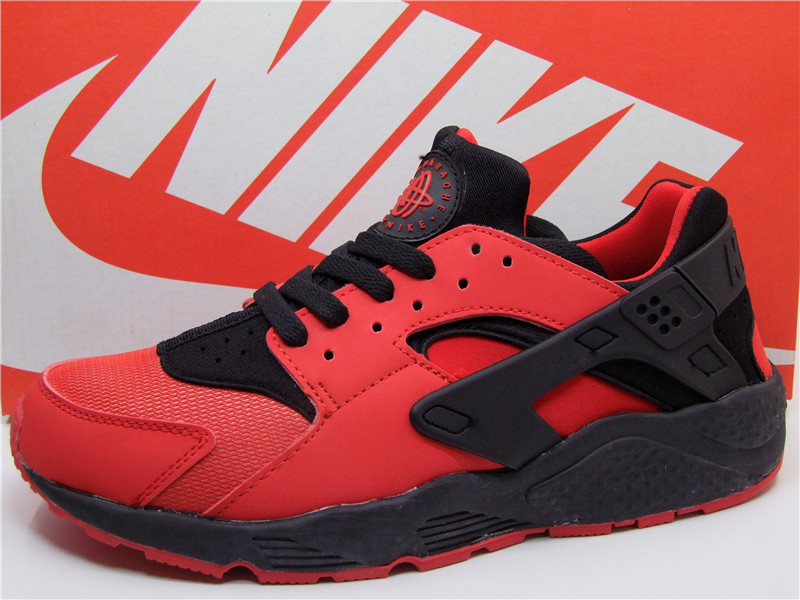 Nike Air Huarache 1 Red Black Shoes - Click Image to Close