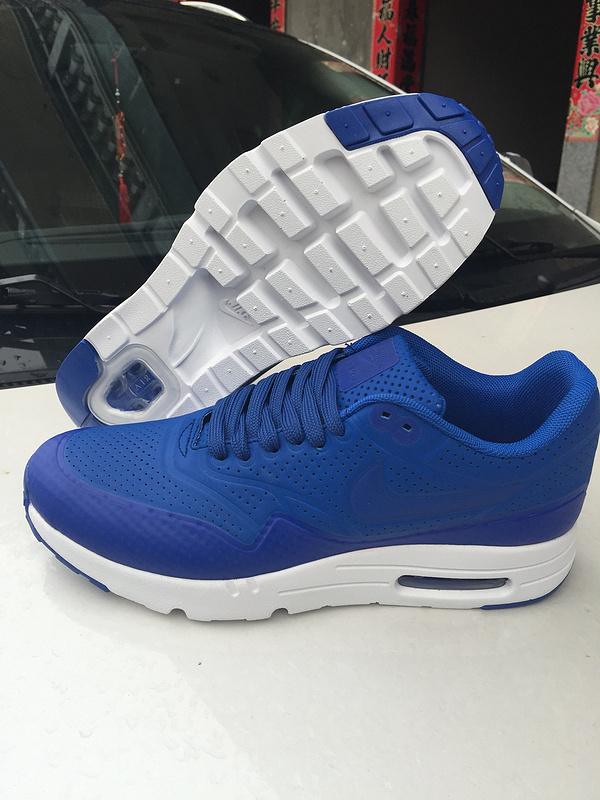 Limited Nike Air Max 1 Ultra Moire Blue White Shoes - Click Image to Close